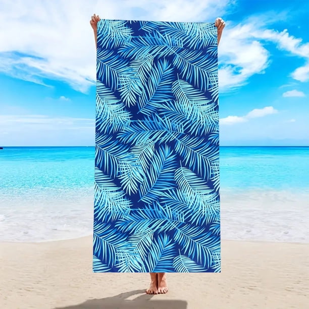 Toalla de playa de microfibra ultrafina | Resistente a la arena y de secado rápido | Grande (140 x 76 cm) | Ligera y muy absorbente para piscina, viajes y gimnasio