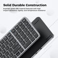 thumbnail image 4 of Teclado Bluetooth iClever BK20 con teclado numérico recargable, 4 of 8