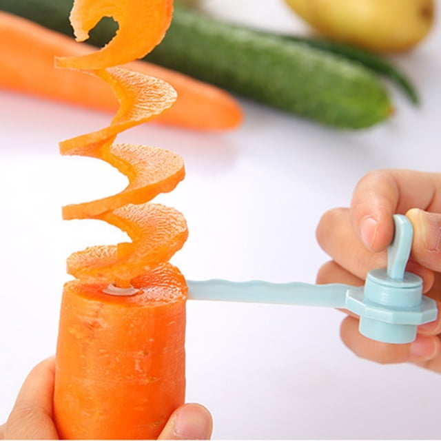 2PC Spiral Vegetable Cutter Spiral Cutter Fruit Vegetable Roll Cutter Vegetable Coilers Potato Radish Ruit Vegetable Kitchen Tool