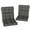 Dark Grey, variant on Indoor Outdoor Chair Cushion with Ties, Button Tufted, for Garden, Red