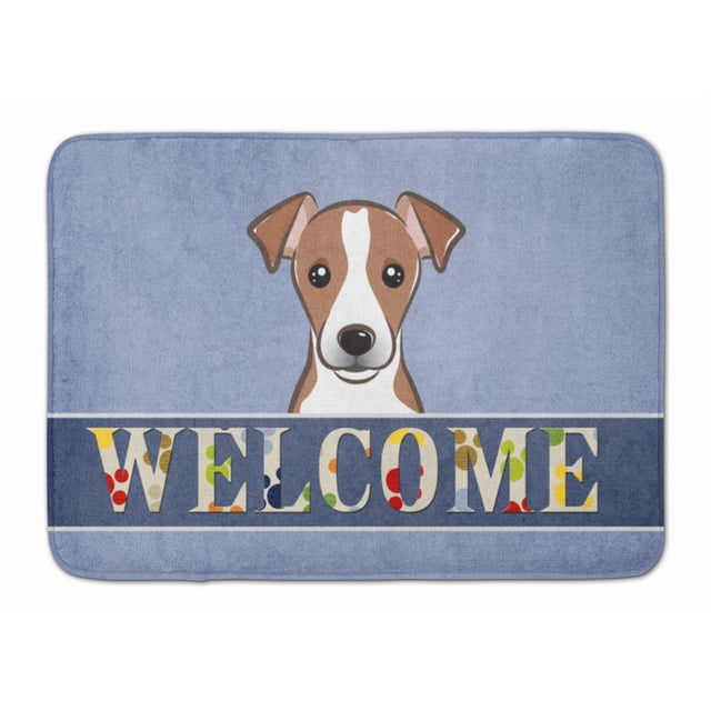 "Alfombrilla de bienvenida de Jack Russell Terrier de Caroline's Treasures, 19" x 27 ", multicolor" Caroline's Treasures BB1446RUG