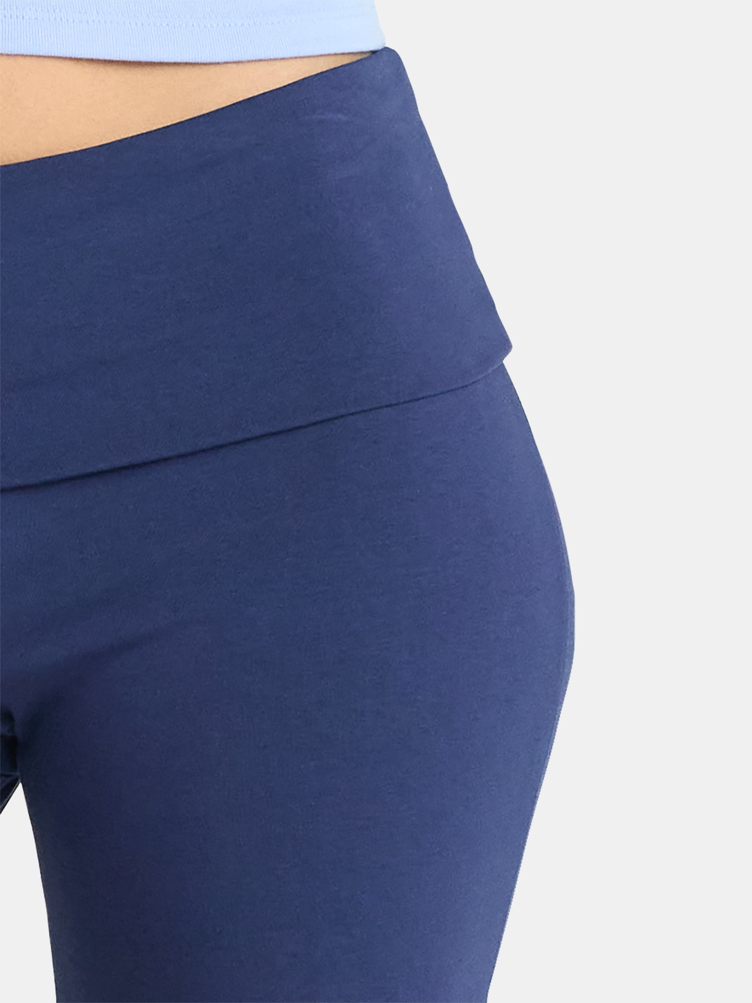 No Boundaries Flare Pants with Foldover Waistband, 32'' Inseam, Women's and Women's Plus XS-XXL