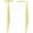 3:Gold, variant on Gold Long Dangle Drop Earrings for Woman,Punk Sleek Metal Chain Tassel Earrings 70s/80s Disco Outfits Accessories Jewelry