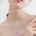 thumbnail image 3 of Taioiat Double Birthstone Necklaces for Women 18K Gold Plated Birthstone Rose Flower Jewelry Anniversary Valentines Day Mother's Day Birthday Gifts for Her Wife Girlfriend Mom, 3 of 7