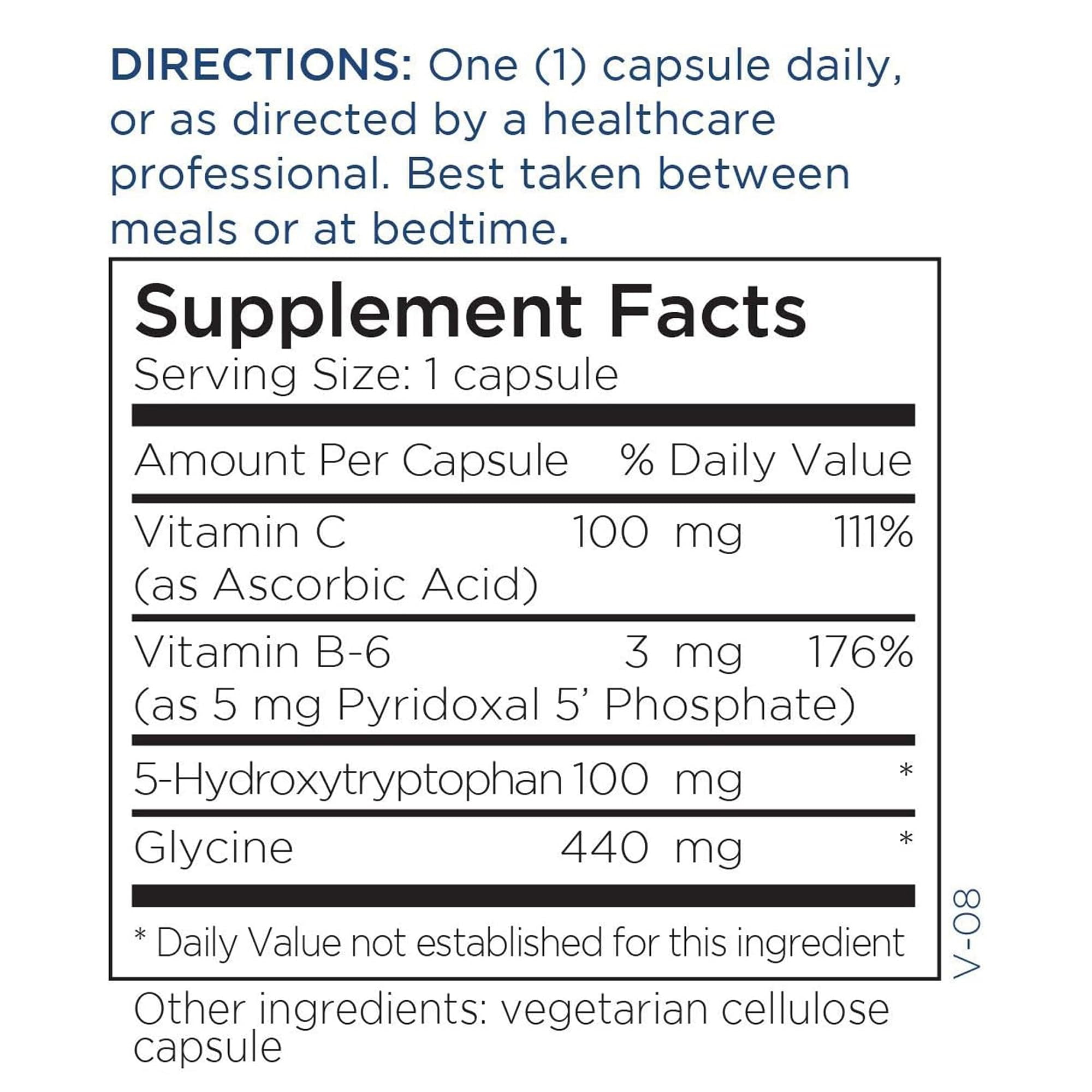 Metabolic Maintenance 5-HTP - Delivers 100 mg 5-Hydroxytryptophan - Supports Serotonin Pathways, a Positive Outlook & Restfuness - 120 Servings - 120 Capsules