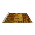 thumbnail image 2 of Ahgly Company Machine Washable Indoor Rectangle Patchwork Yellow Transitional Area Rugs, 3' x 5', 2 of 4