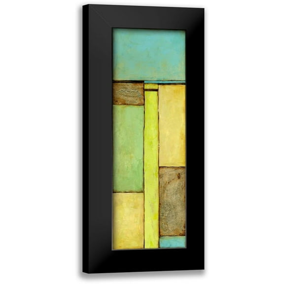 Goldberger, Jennifer 7x14 Black Modern Framed Museum Art Print Titled - Stained Glass Window V