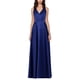 thumbnail image 1 of XSCAPE Vestido de satén con cuello halter para mujer, azul, 2, 1 of 1