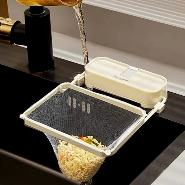 Food Storage Organizer Rack for Kitchen and Leftover Waste - Suction Cup Basin Filtration and Dishwashing Helper for Efficient Waste Management 50PCS
