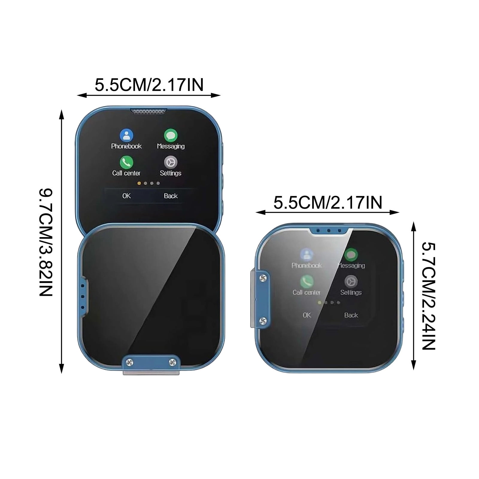 3 Packs Mini Flip Phone Foldable Cell Phone with Rotating Screen HD Display Dual SIM 2G Network Compact Smartphone for Kids Students Travel Outdoor Emergency