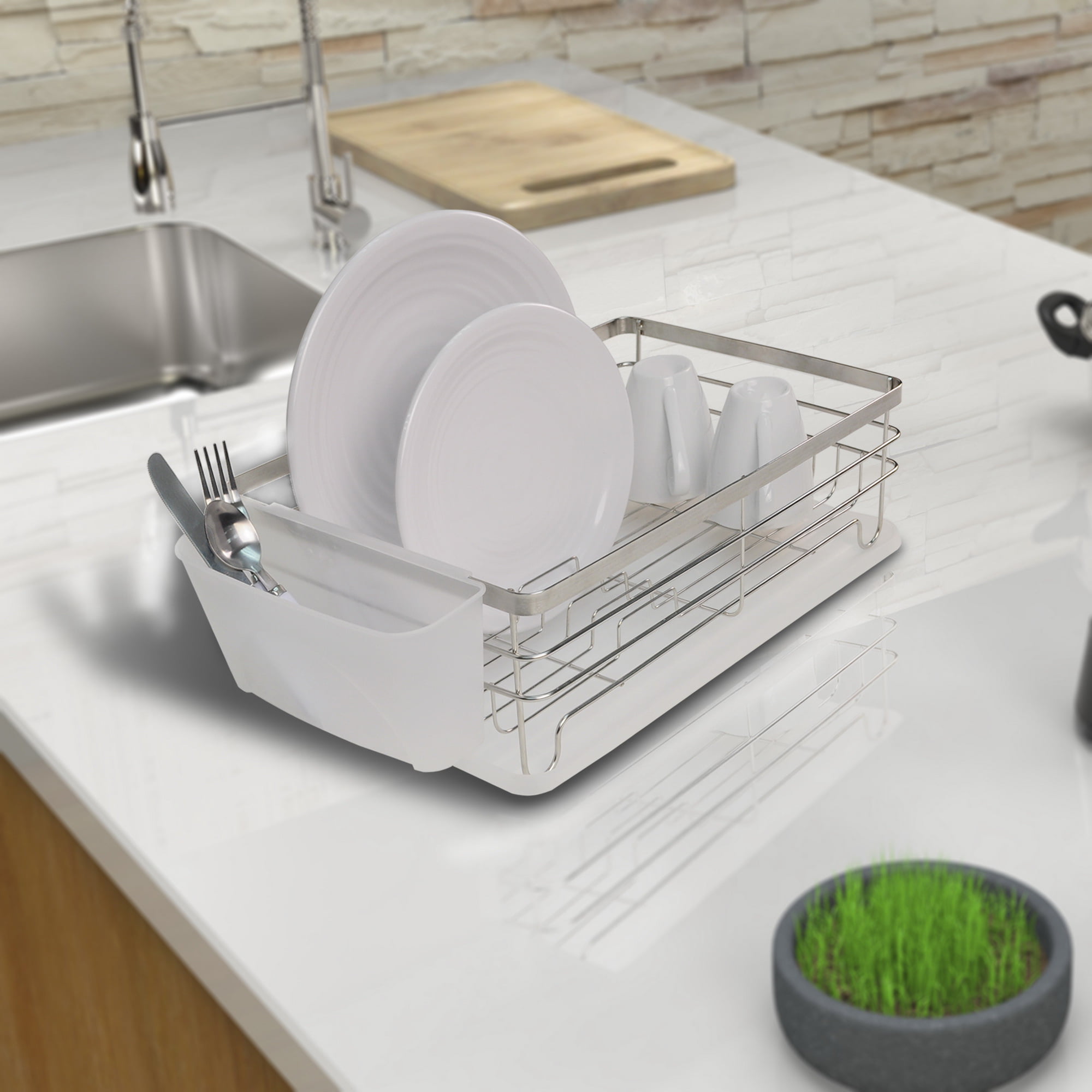 UNHO Stainless Steel Dish Rack & Reviews