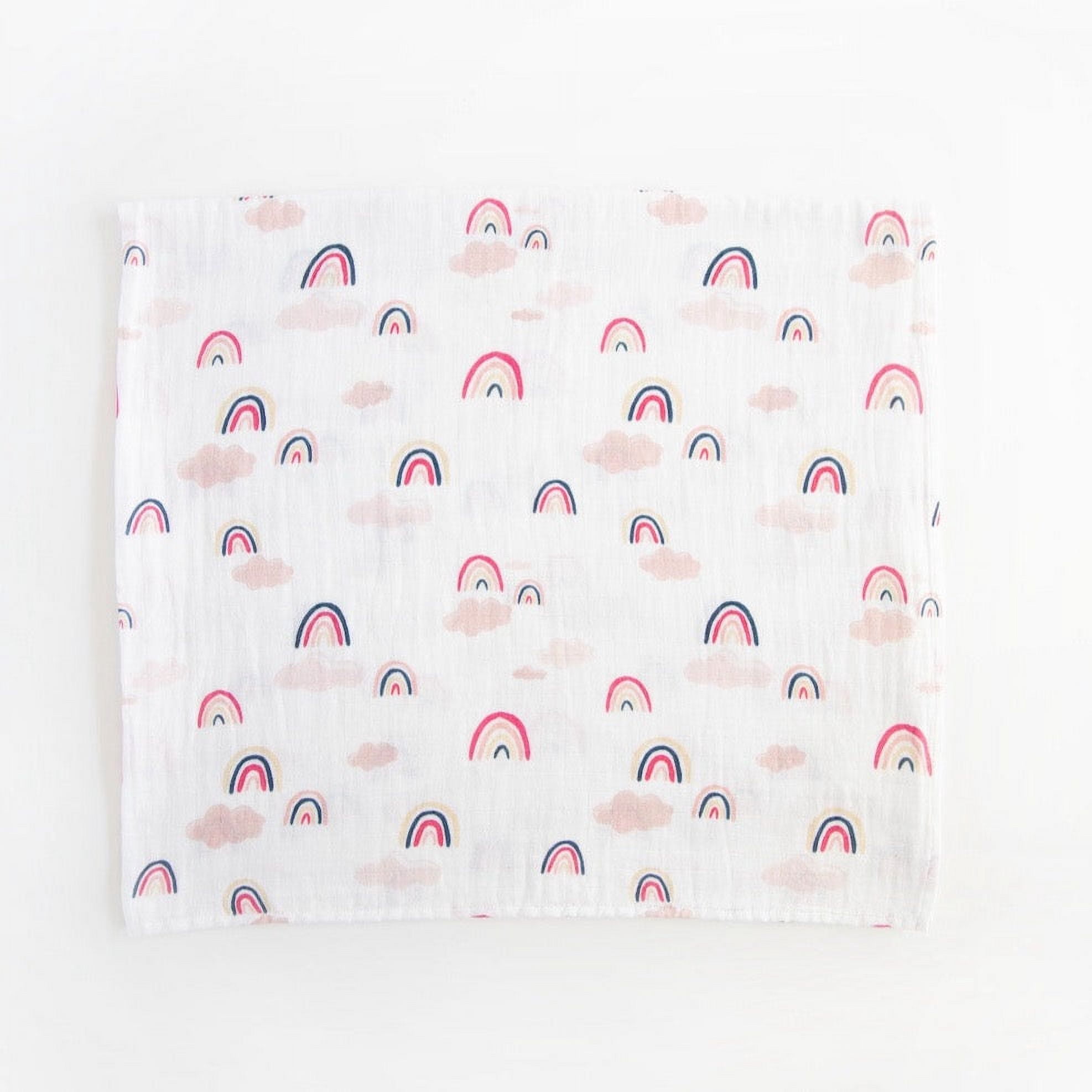 Red Rovr 100% Organic Cotton Muslin Swaddle Infant Blanket 2 Pk, Unisex, Little Unicorns