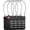4p Black, variant on Travel Locks, TSA Approved Locks for Luggage, 4 Digit Lock with Inspection for Luggage Suitcase, Backpack, Baggage, Easy to Read(4 Pack, Black)