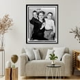 thumbnail image 4 of Historic Framed Print, [Angela Lansbury, three-quarter length portrait, seated with daughter Deidre and son Andrew].World Telegram & Sun photo by Roger Higgins., 17-7/8" x 21-7/8", 4 of 9