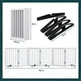 thumbnail image 6 of Smuxee House Wood Freestanding Dog Gate with Support Feet, Compact and Sturdy, 6 Panel, White, 6 of 9