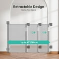 thumbnail image 6 of Sunnycome Retractable Baby Gate,Mesh Dog Gate,33"Tall Extends up to 63" Wide,Child Safety Gate for Doorways,Stairs,Hallways,Indoor Outdoor Gray, 6 of 8