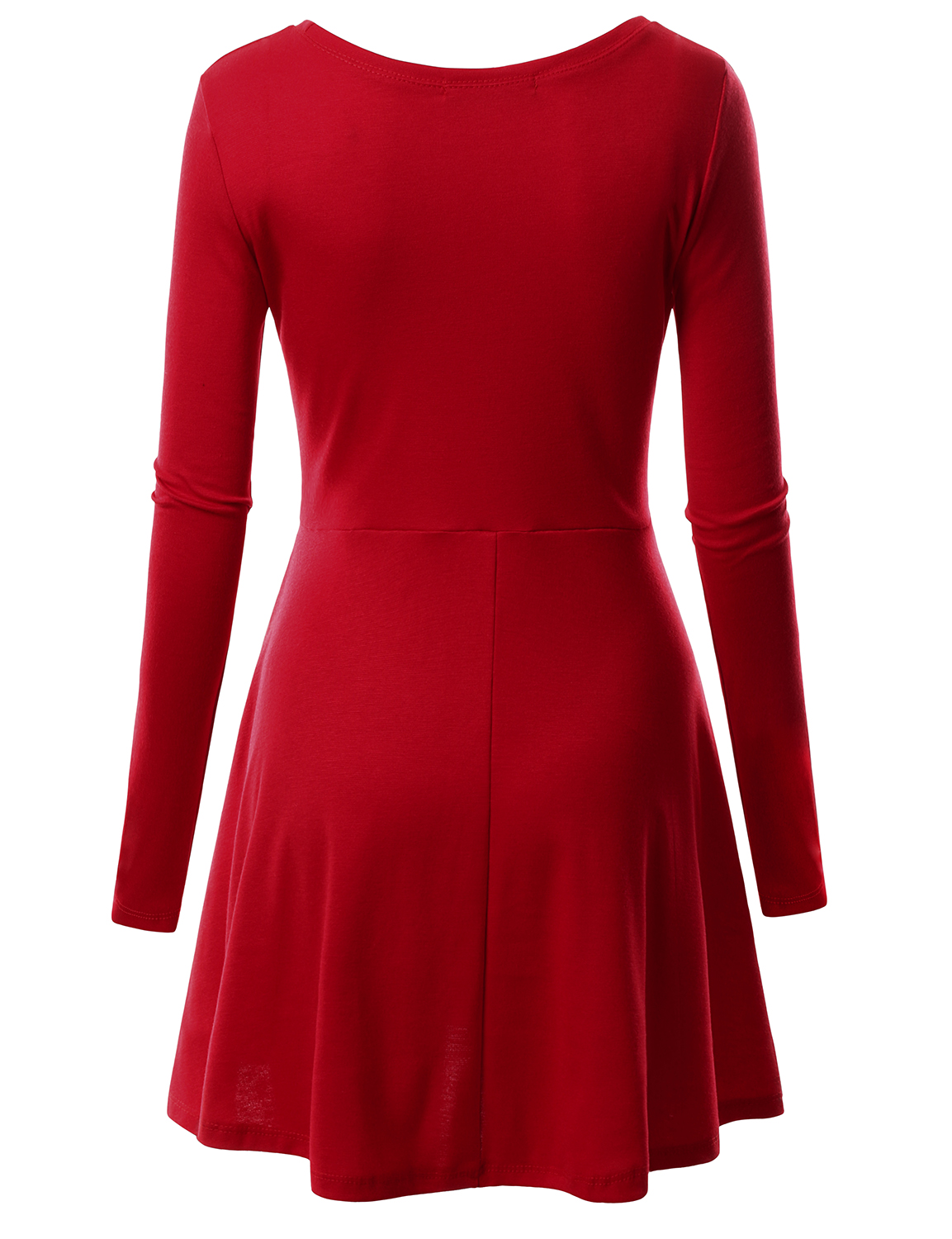 womens long sleeve skater dress