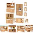 thumbnail image 4 of Miangastore 1 Set of Doll House Kitchen Furniture Decoration Miniature Kitchen Layout Prop Tiny Furniture Model, 4 of 8