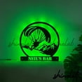 thumbnail image 3 of Shinelab Parachute LED Wall Art, Custom Parachutist Metal Sign Wall Decor 10853, 3 of 3