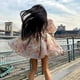 thumbnail image 4 of Vestido de princesa con manga abullonada y cuello cuadrado de Organza verde a la moda para mujer, falda corta Pompotops  ghjkhdj18595, 4 of 8