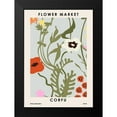 thumbnail image 2 of NKTN 14x18 Black Modern Framed Museum Art Print Titled - Flower Market Corfu, 2 of 5