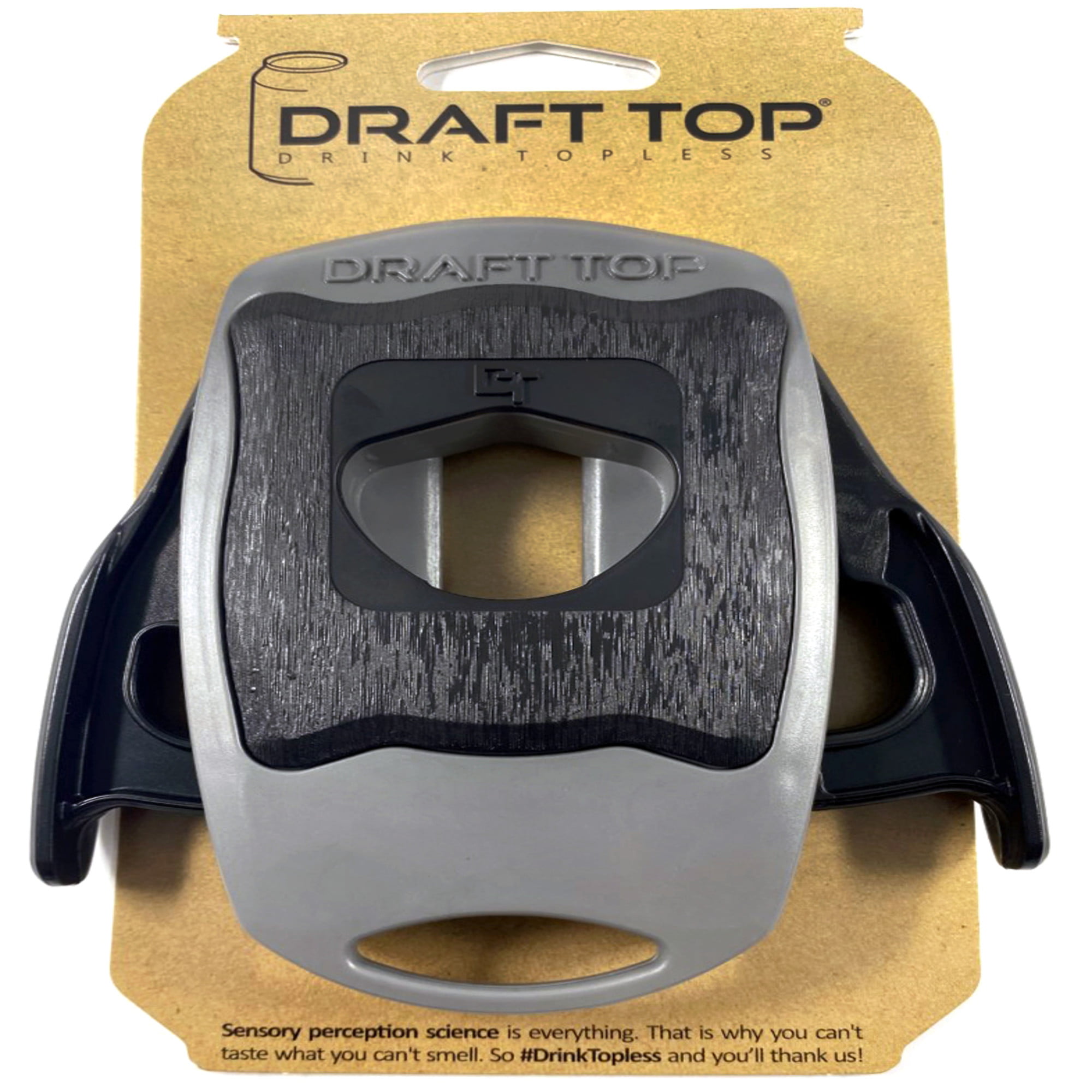 The Draft Top Original Beer Can Opener - Soda Can Opener - Topless Can  Opener - Handheld Safety Easy Manual Can Opener, Smooth Edge Effortless Rip  and