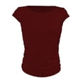 thumbnail image 1 of Blusa George para Dama Manga Cap Vino Talla M, 1 of 4