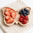 thumbnail image 5 of Butterfly Shaped Wooden Serving Tray, 11.7x9in Decorative Wood Plate for Candies, Cookies & Home Decor, Rustic Farmhouse Key, Jewelry Tray, 5 of 6