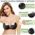 thumbnail image 4 of 2 Piezas Cazuelas Adhesivas para Mujer, Sujetr sin Tirantes Autoadhesivo Transpirable, Sujetr Invisible Adhesivo Reutilizable, para Boda, Vestido sin Espalda y Uso Diario, 4 of 4