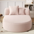 thumbnail image 6 of SOULART 51.6" Cloud Couch, Pink Modern Chaise Lounge Sofa with Boneless Compression Design and Two Supportive Pillows for Living Room, 6 of 12