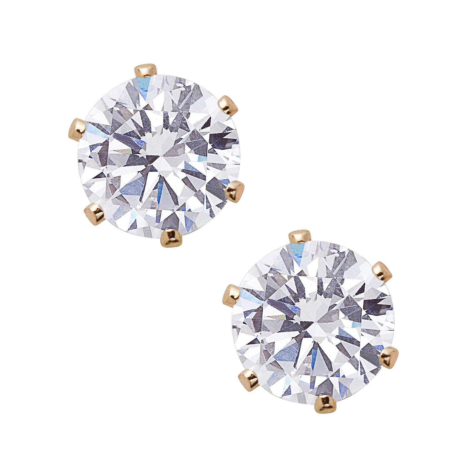 Cubic Zirconia 3 Pierced Earring Wardrobe Set