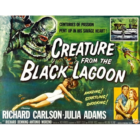 Creature From The Black Lagoon Canvas Art - (28 x 22)
