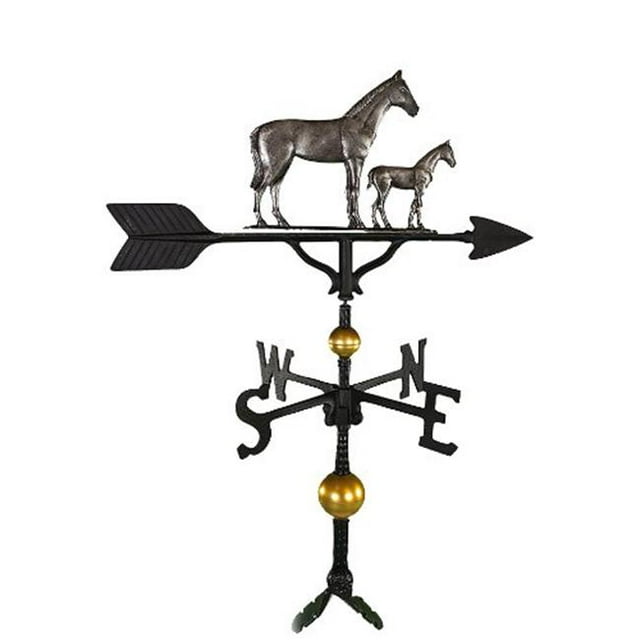 300 Series 32 In. Deluxe Swedish Iron Mare & Colt Weathervane