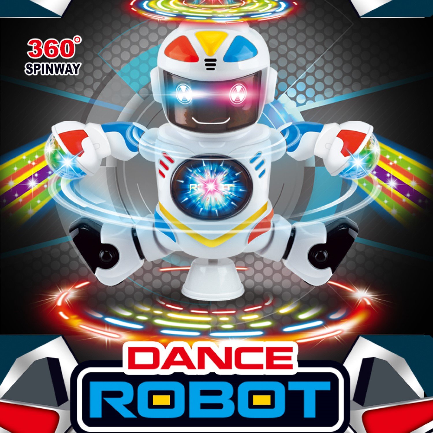 Multicolored Light Spinway Dance Robot - Walmart.com
