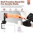 thumbnail image 2 of SAVILAND Practice Hand for Acrylic Nails: Flexible & Realistic Nail Practice Hand Mannequin Hand Silicone Nail Hand Practice with 120PCS Nail Tips Nail Glue for Beginners Manicure Training Home, 2 of 7