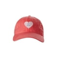 thumbnail image 1 of Custom State Heart Vintage Baseball Caps, Women's USA Washed Hats With Personalized State Design, 1 of 7