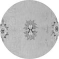thumbnail image 1 of Ahgly Company Indoor Round Abstract Gray Modern Area Rugs, 7' Round, 1 of 4