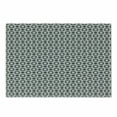thumbnail image 1 of Black and White Cutting Board, Monochrome Geometric Mosaic with Circles Ring Shapes Simple Minimalist, Decorative Tempered Glass Cutting and Serving Board, Small Size, Black White, by Ambesonne, 1 of 1