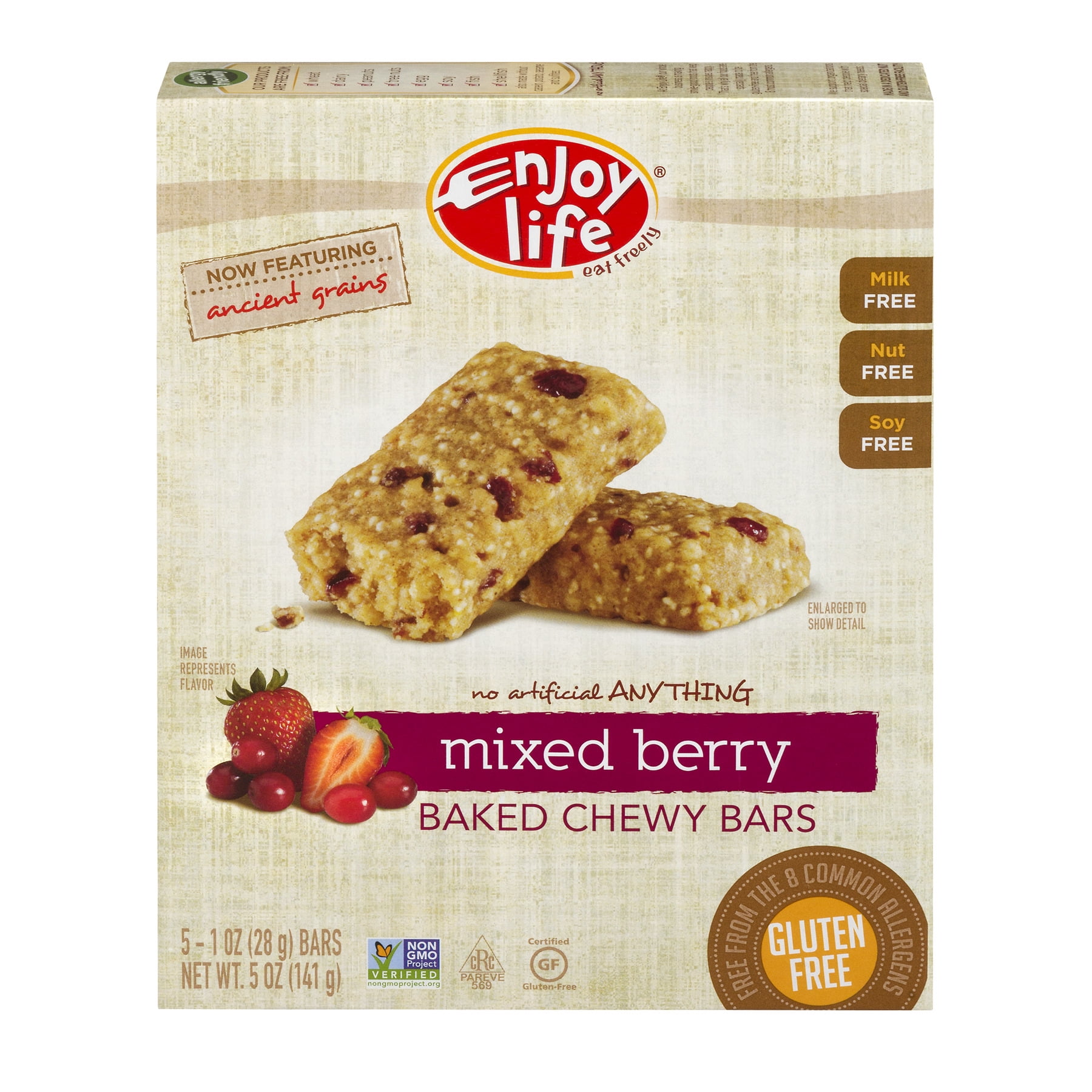Enjoy Life Snack Bar Very Berry Gluten Free 5 oz case of 6