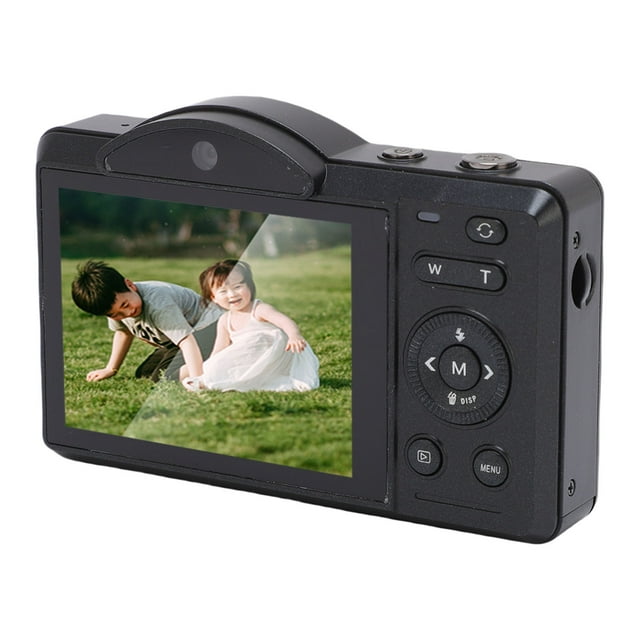Cámara Digital 4K, Cámara De Vlogging Wifi De 75MP Con Zoom 16x Dual Lente Selfie Auto Enfoque, Para Fotografía De Viajes Principiantes