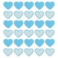 thumbnail image 1 of Uxcell Parches de hierro en forma de corazón, parches bordados, parches de transferencia de hierro para reparación de ropa, azul, 30PCS, 1.57"x1.37", 1 of 6