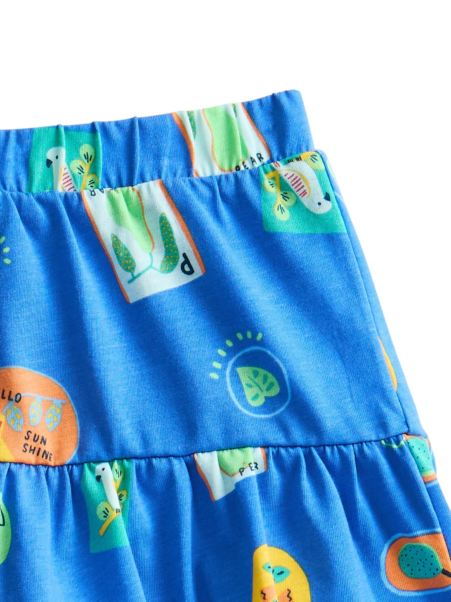 Wonder Nation Toddler Girls Tiered Ruffle Scooter Skirt, Sizes 18M-5T