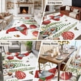 thumbnail image 5 of 5'x7' Area Rugs for Living Room Bedroom, Gnomes Mushroom Washable Rug Carpet Runner Indoor Outdoor, Country Leaves Plants Butterfly Plants Non Slip Floor Mats Area Rug for Kitchen, Nursery, 5 of 8