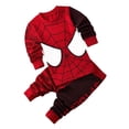 thumbnail image 1 of Conjunto de pijamas de manga larga para niños y niñas, ropa de dormir de dibujos animados de superhéroes, 2-7T, 2022, 1 of 4