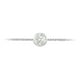 Collier Diamants en Or Blanc 14 Ct Lunette Sertie 1ct.tw – image 2 sur 9