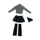 thumbnail image 3 of 1/6 Top de manga larga y falda con calcetines, traje informal de cosplay elegante para figuras de mujer de 12 pulgadas, accesorio de disfraz, 3 of 8