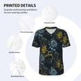 thumbnail image 3 of Picia Sunflowers Pattern Mens Polo Shirts Quick Dry Short Sleeve Golf T Shirt Performance Moisture Wicking Casual Workout Baseball T-shirt-X-Large, 3 of 7