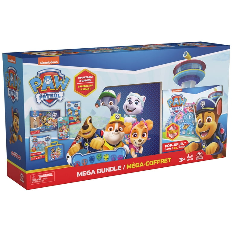 PAW Patrolセット PAW Patrol, Mega Bundle of 9 Puzzles and 2 Games - Walmart.com