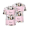 thumbnail image 6 of Rocae Cute Cats for Breathable Men's Baseball T-Shirt Fashionable Casual Baseball Jersey, Moisture-wicking Sportswear 3X-Large, 6 of 9