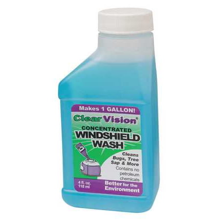 CLEAR VISION ACV0439200 4 Oz. Windshield Washer/De-Bug Bottle, (Best Windshield Washer Fluid For Bugs)